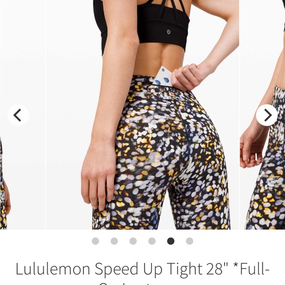 NWT Lululemon Speed Up Tight 28" *Full-On Luxtreme Metropolis Glow Multi -size 8 - Picture 6 of 16